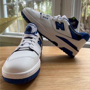 New Balance 550 Men’s Sneakers White Blue US 13 Ortholite New No Box